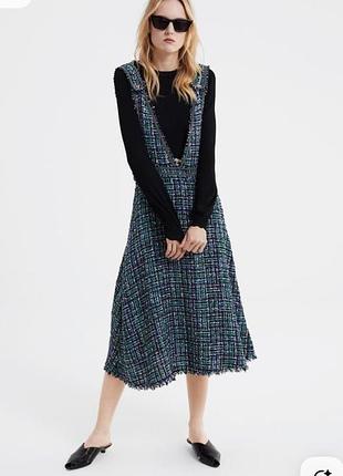 Твідова сукня сарафан zara🌿 6