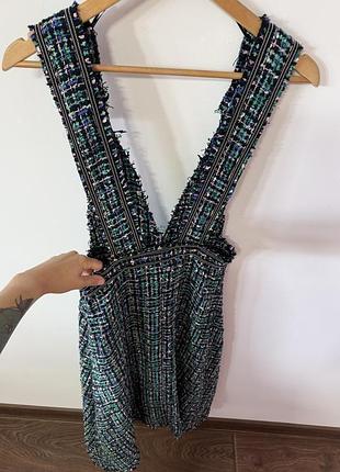 Твідова сукня сарафан zara🌿 4