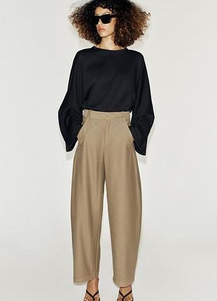 Брюки жіночі бежеві zara new
