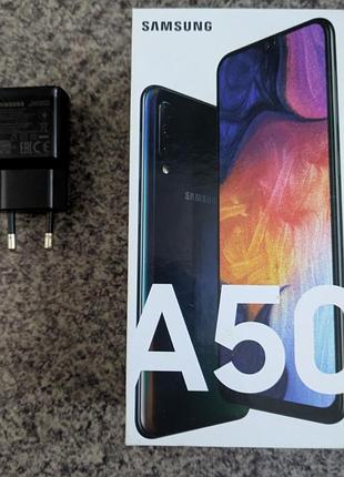 Комплектуючі для мобільних телефонів samsung a50 (коробка, блок живлення, кабель)