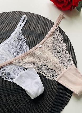 2 шт набір красивих мереживних трусиків h&m