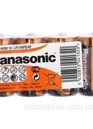 Батарейка щелочная lr20/d 4шт (пленка) тм panasonic
