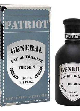 Туалетная вода для мужчин 100мл general тм patriot