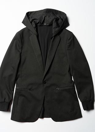 Xsuit limited edition elegant performance stretch blazer jacket with removable hood   [bmh017425]