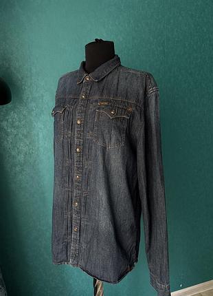 Сорочка джинсова firetrap (london) чоловіча xl