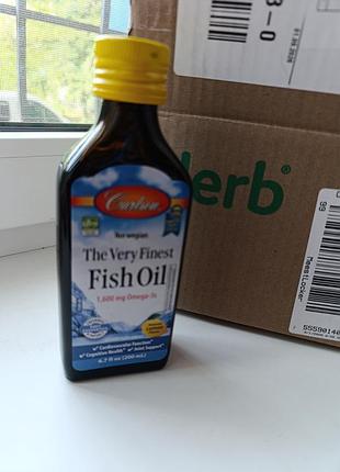 Біологічно активні речовини carlson the very finest fish oil, 200 мл