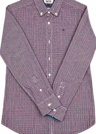 Сорочка чоловіча tommy hilfiger denim slim fit у клітинку, розмір s