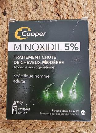 Лосьйон cooper minoxidil 5% для чоловіків від випадіння волосся 3х60 мл