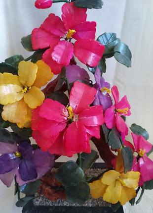 Нефритове дерево 8 півоній і 2 бутона3 фото