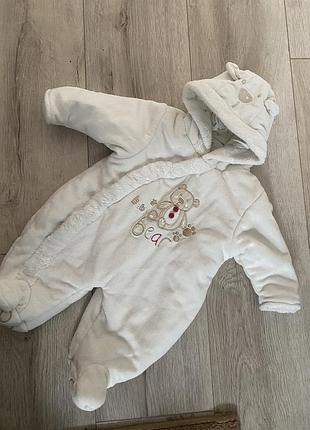 Зимовий комбінезон для дітей, білий
