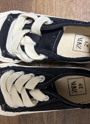 Кеди zara чорні 3