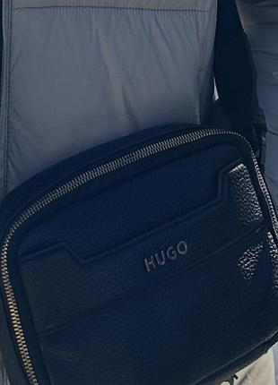 Сумка чоловіча hugo чорна