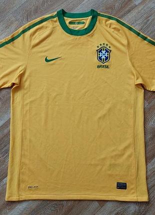 Футболка (футбольная форма) джерси nike brazil 2010-11
