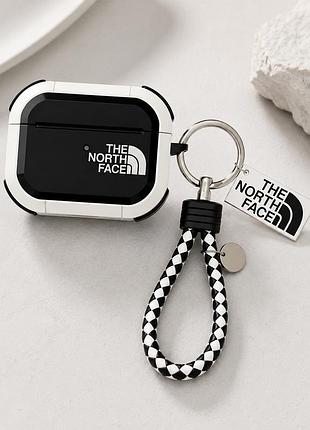 Чехол кейс для наушников airpods pro 3 the north face + брелок в подарок