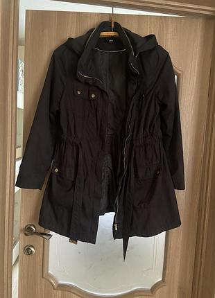 Стильний чорний плащ-парка h&m 5
