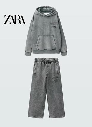 Стильний теплий костюм на флісі zara зара 13-14 років 164см
