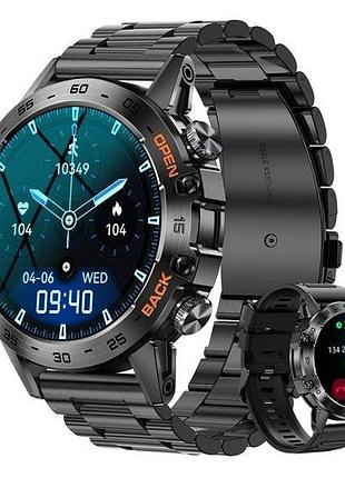 Умные смарт часы smart delta k52 black, 2 ремешка
