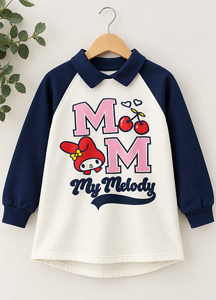 Сукня-туніка для дівчинки zara my melody біла з синім