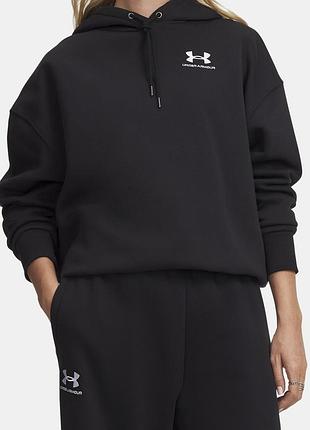 Спортивний костюм жіночий under armour чорний з логотипом, розмір s