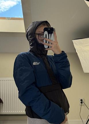 The north face анорак чоловічий xs чорно-синій утеплений