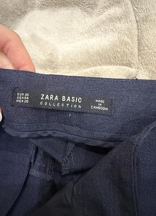 Брюки жіночі zara сині, розмір 36 2