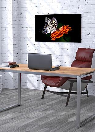 Письменный стол loft design q-160-18 дуб крафт золотой