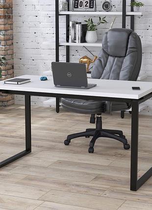 Письменный стол loft design q-135-36 black белый