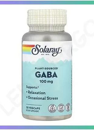 Gaba 100 мг 30 капсул для підтримки релаксації стресу рослинного походження веганський продукт sku_2023-10-7545