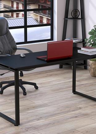 Письменный стол loft design q-160-18 black черный st7