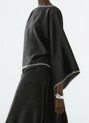 Жіноча блуза massimo dutti чорна розмір s