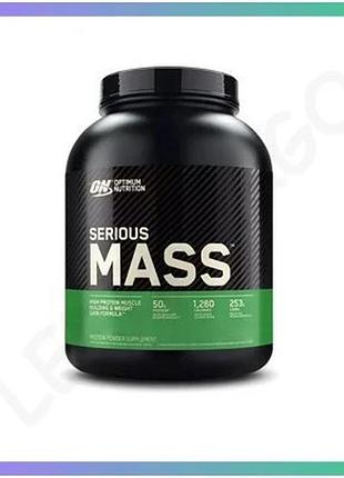 Гейнер optimum nutrition serious mass 2.72 кг полуниця для набору м'язової маси високовуглеводний гейн sku_fitsh_cn0905-3