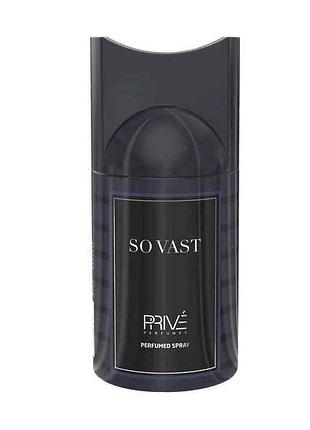 Дезодорант-спрей 250мл мужской so vast тм prive parfums