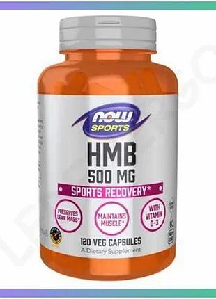 Hmb 500mg 120 капсул дієтична добавка для підтримки м'язової маси і відновлення після тренувань sku_2022-10-1422
