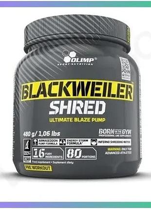 Передтренувальний комплекс olimp blackweiler shred 480г апельсин для енергії витривалості та метаболіз sku_fitsh_cn5935-1