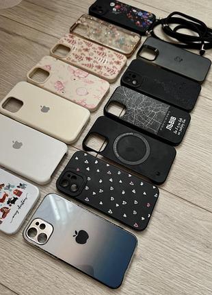 Силіконовий дзеркальний скляний чохол для iphone айфон 12 міні 12 mini