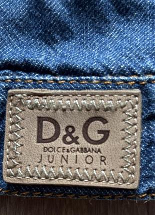 Куртка для дівчаток dolce&gabbana джинсова синя 4