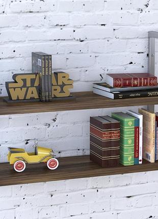 Полиця pl-2-36 loft design горіх модена 92 см сріблястий