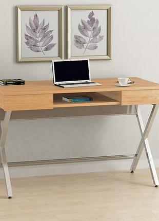 Письменный стол loft design l-15 дуб крафт золотой