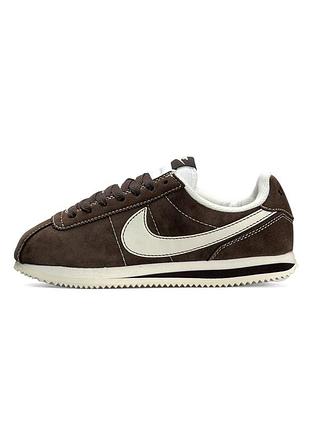 Кроссовки женские nike cortez w brown beige