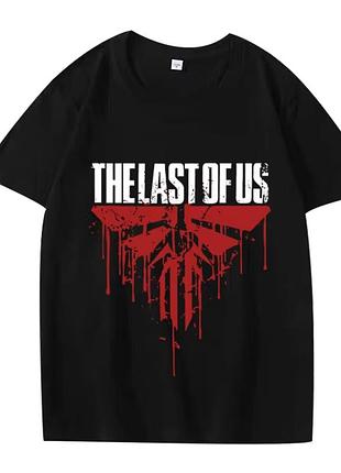 Футболка с принтом игры "the last of us" 2 черный, xl