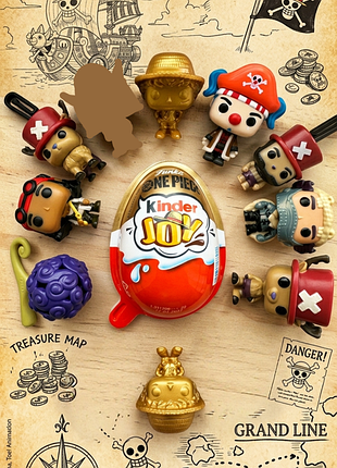 Повторки kinder joy one piece netflix funko pop колекційні фігурки кіндер джой ван піс нетфлікс фанко поп 1 шт.