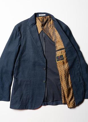Linea sartoriale milano wool cashmere blend blazer jacket navy [bmh017427]