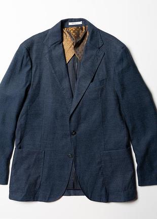 Linea sartoriale milano wool cashmere blend blazer jacket navy [bmh017427] 2