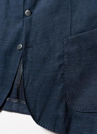 Linea sartoriale milano wool cashmere blend blazer jacket navy [bmh017427] 4