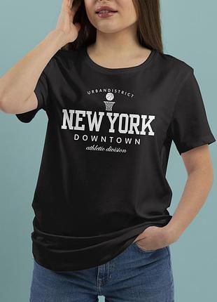Футболка з принтом "new york"