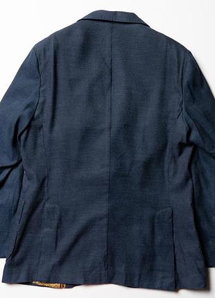Linea sartoriale milano wool cashmere blend blazer jacket navy [bmh017427] 5
