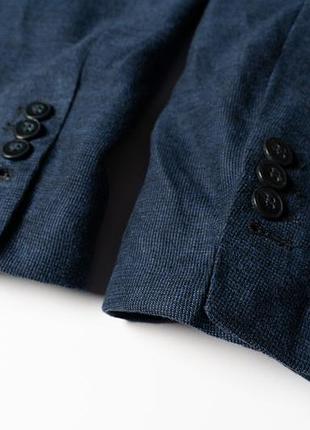 Linea sartoriale milano wool cashmere blend blazer jacket navy [bmh017427] 6