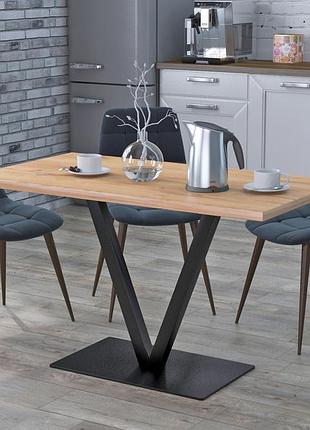 Стол обеденный винсент loft design дуб крафт золотой