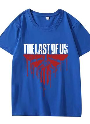 Футболка с принтом игры "the last of us" 2 синий, xl