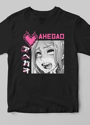 Футболка «ahegao» а3, чорний